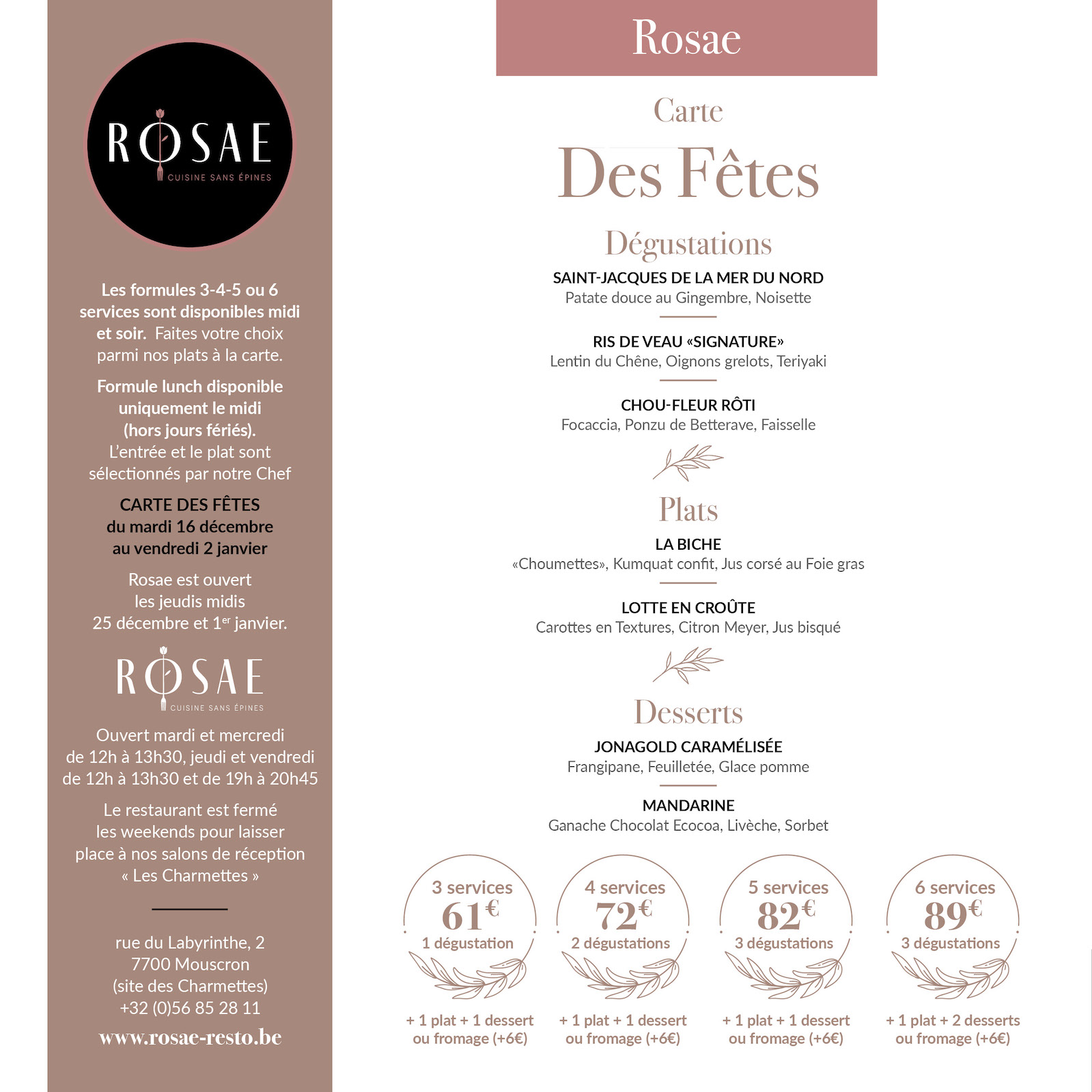 rosae resto 2025 2026